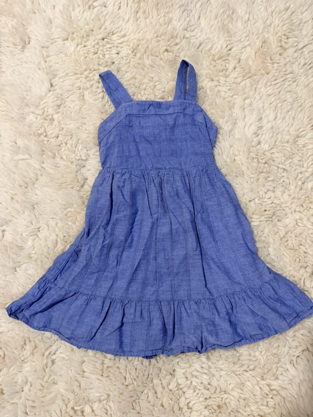 Cat & Jack Blue Sleeveless Ruffle Hem Dress